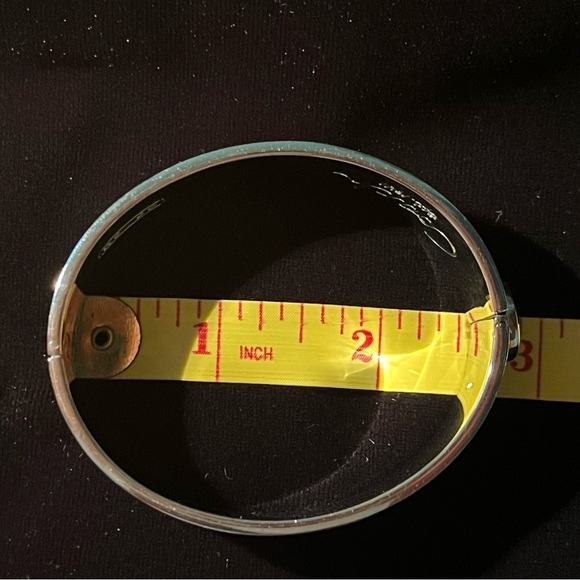 Coach Multicolor Strip Hinged Bracelet #94953 SV/MC- NWT - Picture 7 of 9